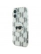 Karl Lagerfeld iPhone 16 Hülle Case Karl Head Electrolated Transparent