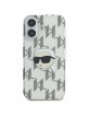 Karl Lagerfeld iPhone 16 Hülle Case Karl Head Electrolated Transparent