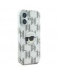 Karl Lagerfeld iPhone 16 Hülle Case Karl Head Electrolated Transparent