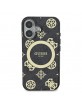 Guess iPhone 16 Case Peony On 4G MagSafe Black