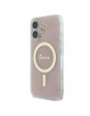 Guess iPhone 16 Case Cover 4G MagSafe Pink