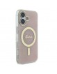 Guess iPhone 16 Case Cover 4G MagSafe Pink