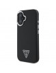 Guess iPhone 16 Case MagSafe Grained Triangle Black