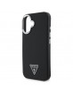 Guess iPhone 16 Case MagSafe Grained Triangle Black