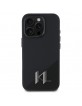 Karl Lagerfeld iPhone 16 Pro Hülle Case Magsafe Initial Schwarz