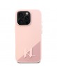 Karl Lagerfeld iPhone 16 Pro Hülle Case Magsafe Initial Rosa Pink