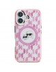 Karl Lagerfeld iPhone 16 Case MagSafe Head Pink