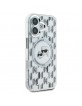 Karl Lagerfeld iPhone 16 Hülle Case MagSafe Head Silber