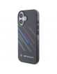 BMW iPhone 16 Plus Case Motosport Random Stripes Black