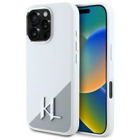 Karl Lagerfeld iPhone 16 Pro Max Hülle Case Magsafe Initial Weiß