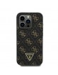 Guess iPhone 16 Pro Hülle Case New 4G Triangle Schwarz