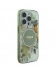 Guess iPhone 16 Pro Case Flower Circle MagSafe Green