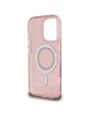 Guess iPhone 16 Pro Case MagSafe Rhinestones Stras Pink