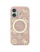 Guess iPhone 16 Hülle Case Peony On 4G MagSafe Rosa Pink