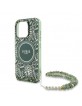 Guess iPhone 16 Pro Case Electro Strap MagSafe Green