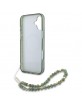 Guess iPhone 16 Plus Case Electro Strap MagSafe Green