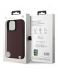 BMW iPhone 16 Pro Max Case Genuine Leather Diamond MagSafe Red