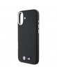 BMW iPhone 16 Case MagSafe Silicone M Signature Black