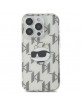 Karl Lagerfeld iPhone 16 Pro Hülle Case Choupette Electrolated Transparent