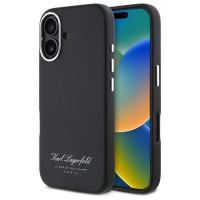 Karl Lagerfeld iPhone 16 Case Hotel RSG Black