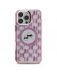 Karl Lagerfeld iPhone 16 Pro Hülle Case MagSafe Head Rosa Pink