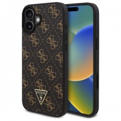 Guess iPhone 16 Plus Case New 4G Triangle Black