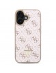 Guess iPhone 16 Case New 4G Triangle Pink