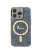 Guess iPhone 16 Pro Case Cover 4G MagSafe Blue