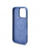 Guess iPhone 16 Pro Case 4G Logo Plate MagSafe Blue