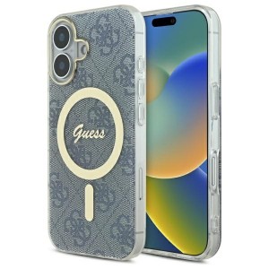 Guess iPhone 16 Case Cover 4G MagSafe Blue