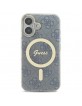 Guess iPhone 16 Case Cover 4G MagSafe Blue