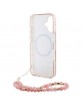 Guess iPhone 16 Case Electro Strap MagSafe Pink