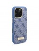 Guess iPhone 16 Pro Max Case 4G Logo Plate MagSafe Blue