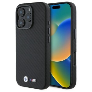 BMW iPhone 16 Pro Hülle Case Cover M Power Carbon Schwarz