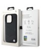 BMW iPhone 16 Pro Max Case Genuine Leather Signature Crossing Black