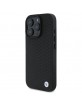 BMW iPhone 16 Pro Case Genuine Leather Diamond MagSafe Black