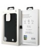 BMW iPhone 16 Pro Case Genuine Leather Diamond MagSafe Black