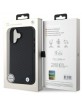 BMW iPhone 16 Case Genuine Leather Diamond MagSafe Black