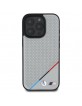 BMW iPhone 16 Pro Max Case MagSafe M Perforated Tricolor Grey