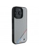 BMW iPhone 16 Pro Max Case MagSafe M Perforated Tricolor Grey