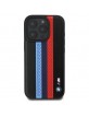 BMW iPhone 16 Pro Max Case MagSafe M Tricolor Perforated Black