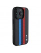 BMW iPhone 16 Pro Max Case MagSafe M Tricolor Perforated Black