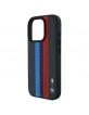 BMW iPhone 16 Pro Max Case MagSafe M Tricolor Perforated Black