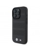 BMW iPhone 16 Pro Max Case MagSafe Perforated M Stitched Black