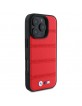 BMW iPhone 16 Pro Max Case MagSafe Perforated M Stitched Red