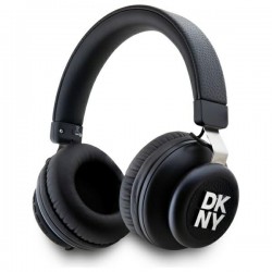 DKNY Bluetooth Headphones Metal Logo Black