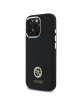 Guess iPhone 16 Pro Case Silicone 4G Rhinestone Diamond Black