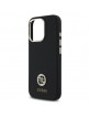 Guess iPhone 16 Pro Case Silicone 4G Rhinestone Diamond Black