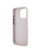 Guess iPhone 16 Pro Case Silicone 4G Rhinestone Diamond Pink