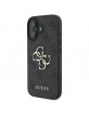 Guess iPhone 16 Plus Hülle Case Big 4G Metal Logo Schwarz